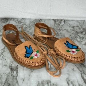 Artesanias Garibay Authentic Mexican Sandals-‎ Sz 7